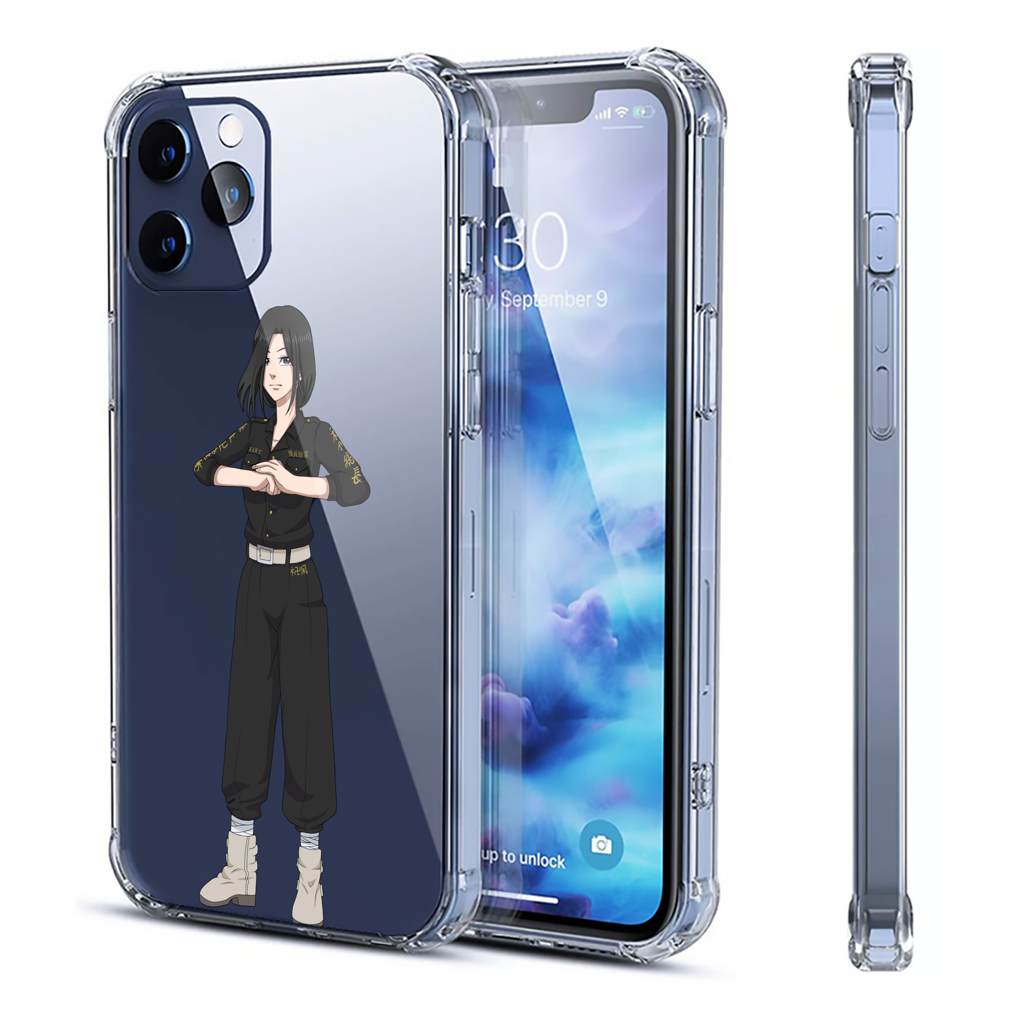 （画像用） 東京リベンジャーズ Tokyo Revengers 【iPhone 12シリーズ対応】透明スマホケース（クリアソフトケース）